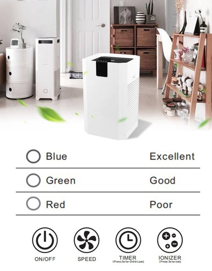 Newest Design With HEPA Filter Air Quality Purifier Pre-Filter With WiFi