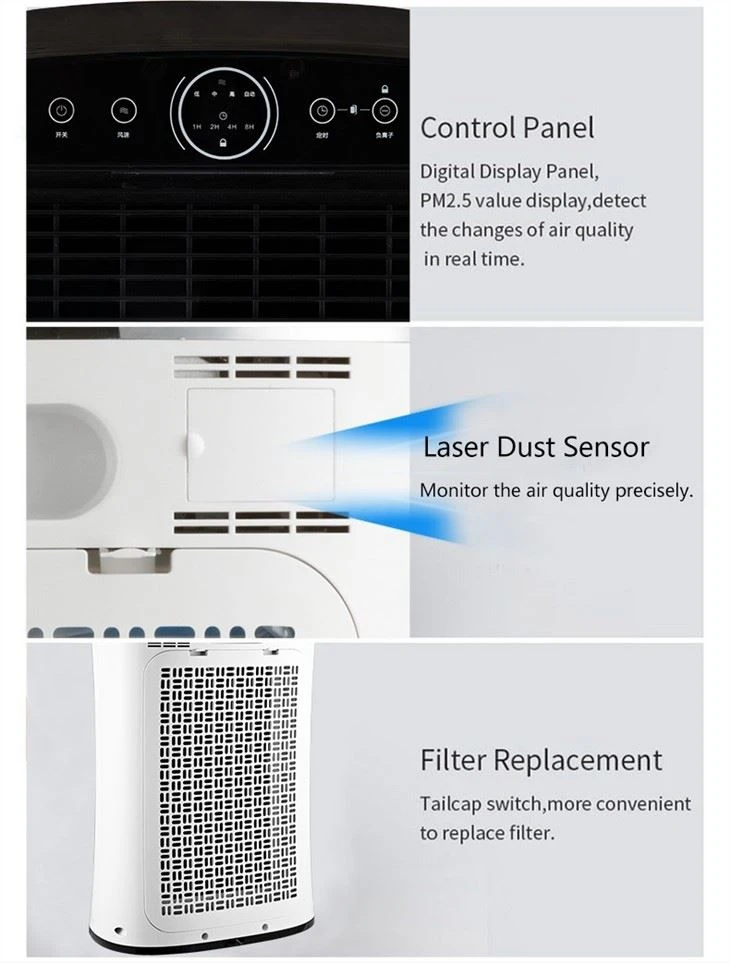 BKJ-350A 4 Speeds Home Use Air Purifier