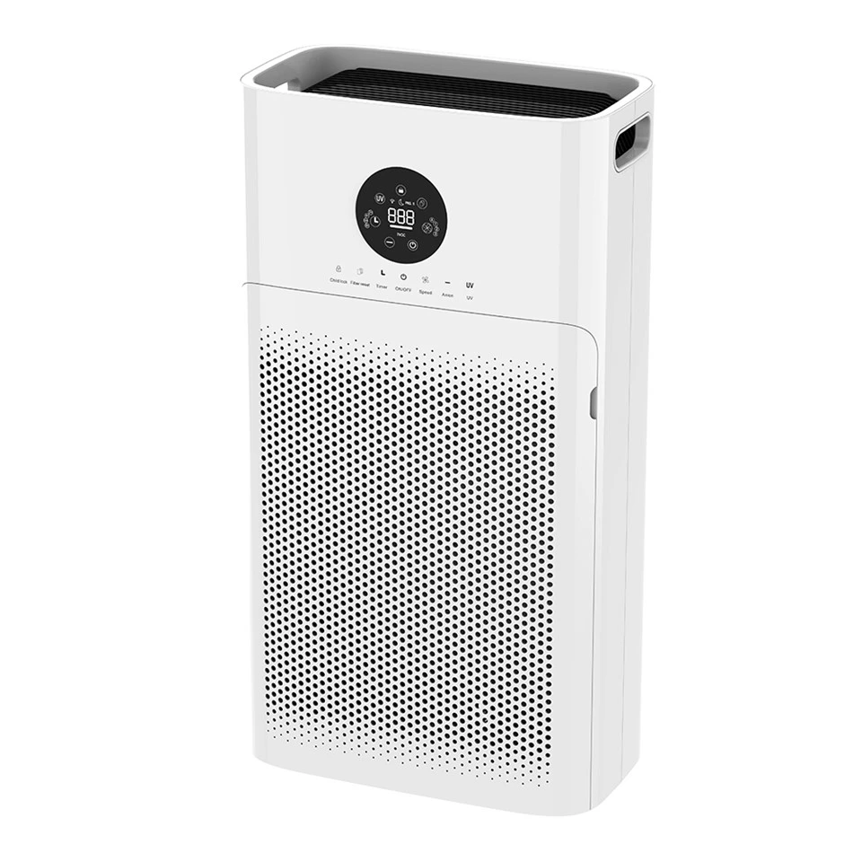 BKJ{0}}D Purifier Air Large Display Shell سفید ABS